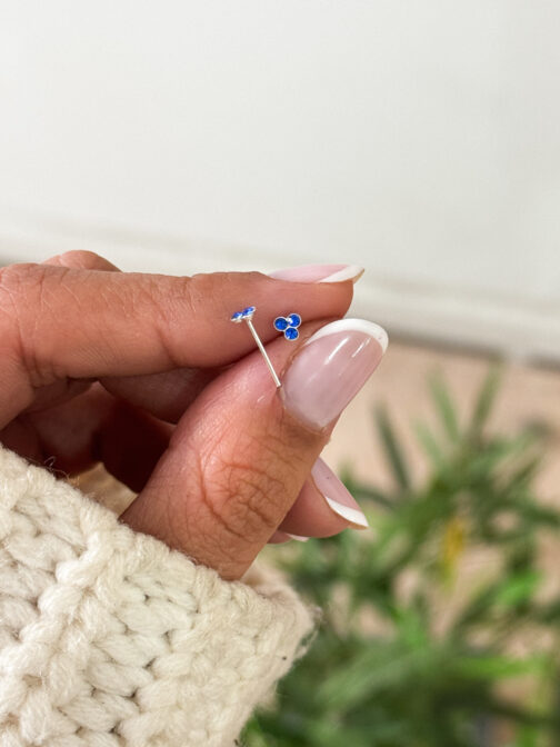 PIERCING NARIZ CIRCÓN AZUL (SIN TOPE)