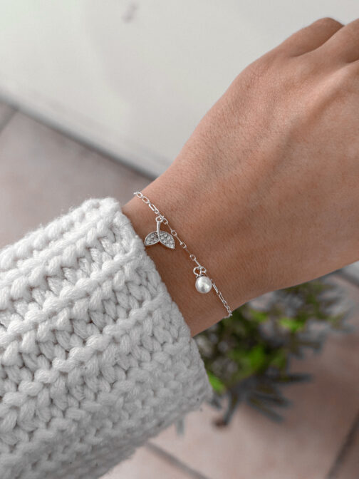 PULSERA COLA DE BALLENA PERLA