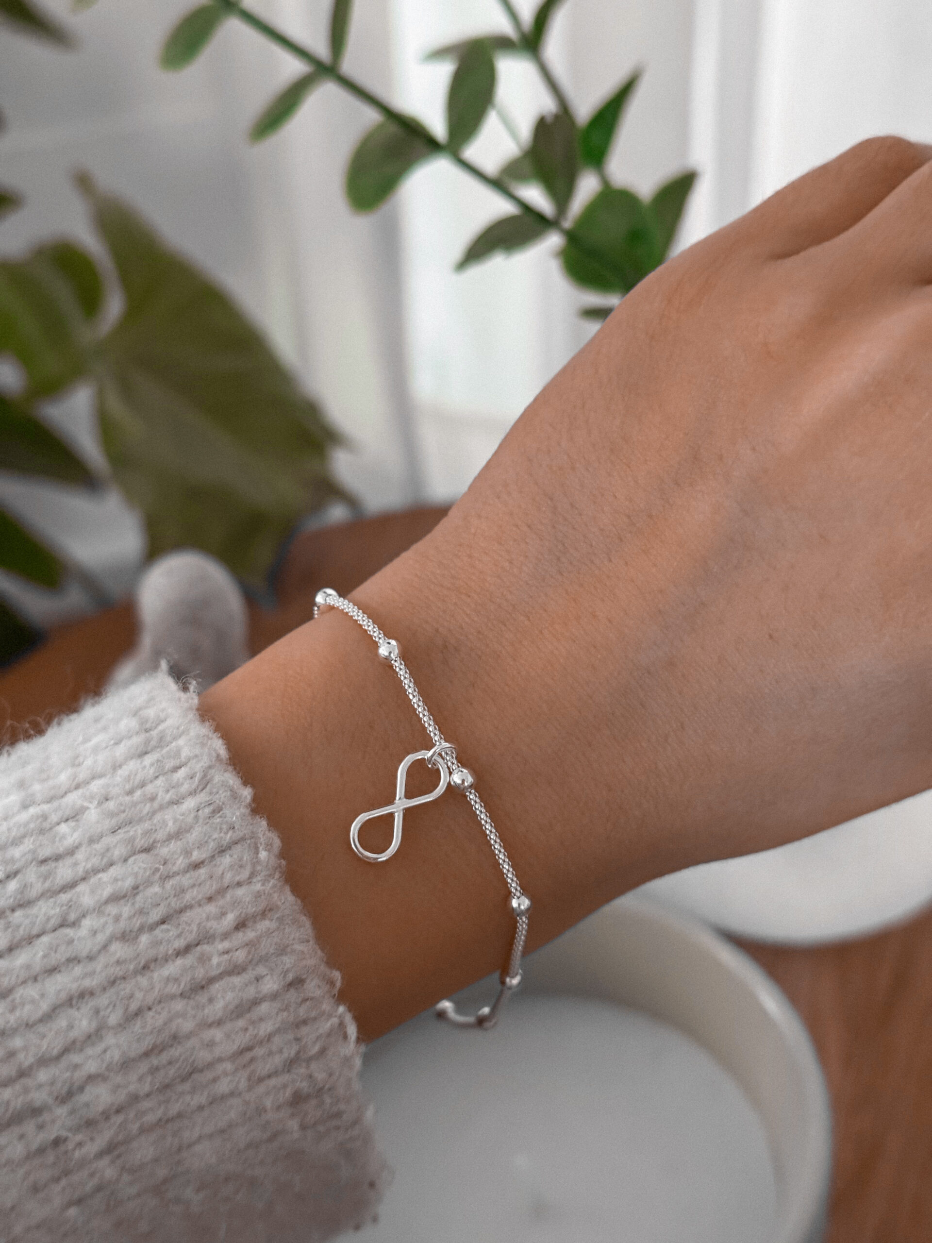 PULSERA ESFERAS INFINITO